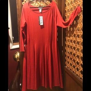 Red Sweater Dress by Randolph Duke